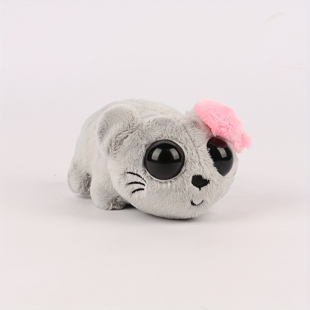 Grey Hamster Plush Toy Mini Mouse Stuffed Animal Gift & Decor