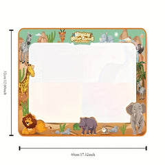 Reusable Kids' Water Painting Mat Ocean & Animal Themes Educational Art Canvas