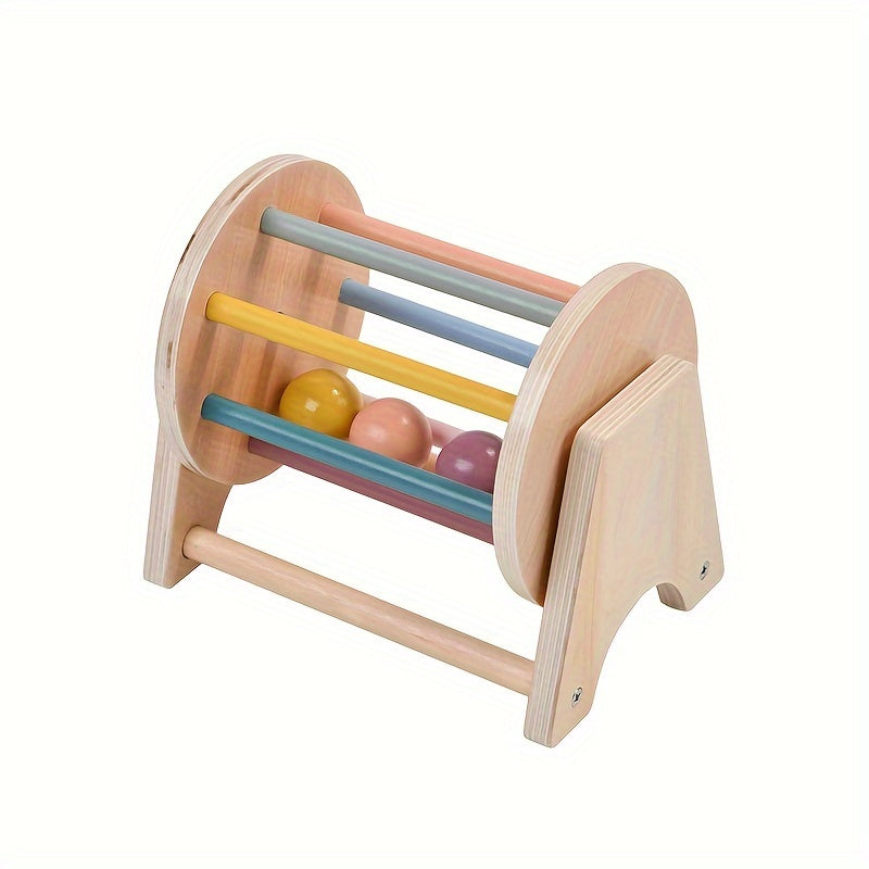 Flat Rolling Drum Wooden Toy Halloween Christmas