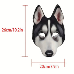 Husky Dog Mask Animal Costume Halloween Party Accessory