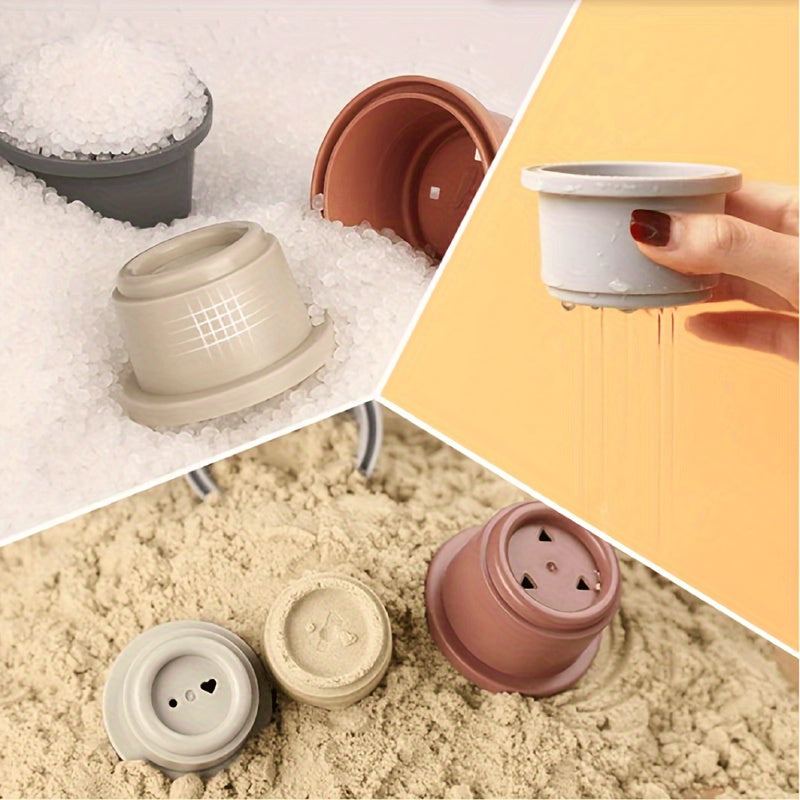 8 Stacking Cups Beach Toys Educational Music Bath Boys