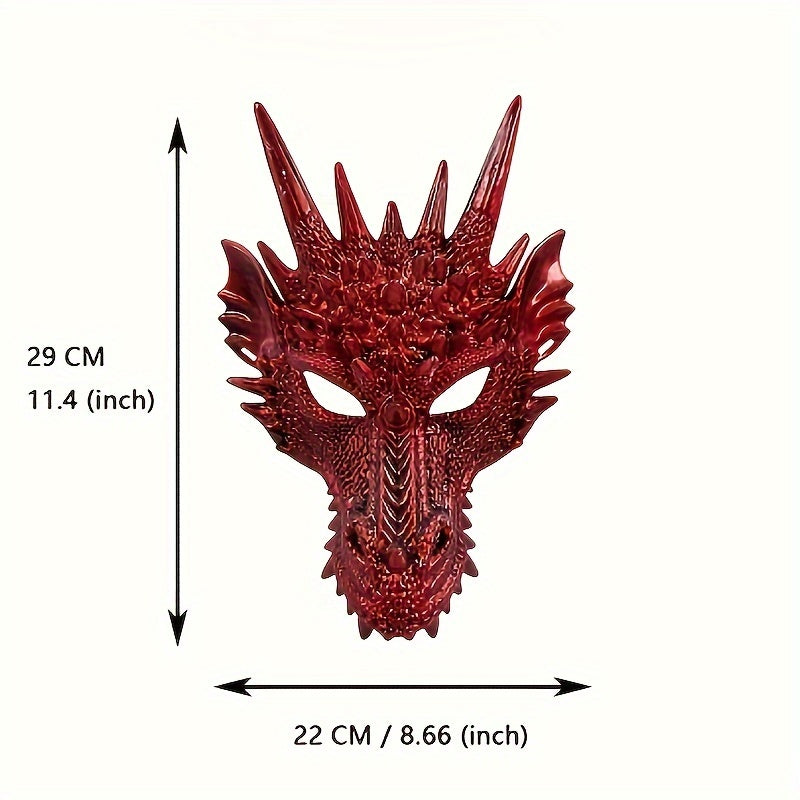 Dragon Head Mask Machine Washable for Festive Celebrations