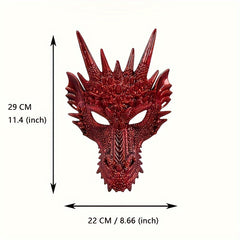 Dragon Head Mask Machine Washable for Festive Celebrations