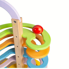 Wooden Marble Run Track Set for Kids