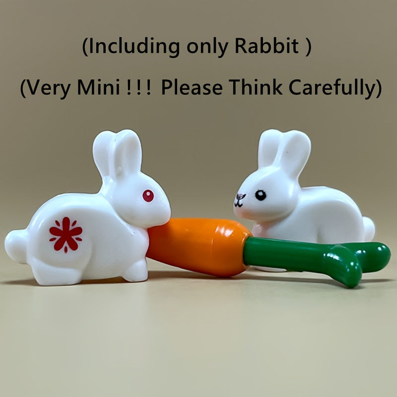 9pcs Mini Building Block Lovely Rabbit Anime DIY Animal Park Gift