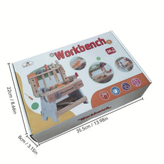 Wooden Play Tool Set for Kids Screw & Nut Puzzle Assembly DIY Crafts