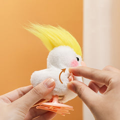 Interactive Plush Parrot Toy for Small Pets - Birthday Gift
