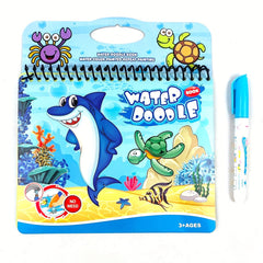 Magic Water Painting Book for Kids - Reusable Graffiti Coloring Book