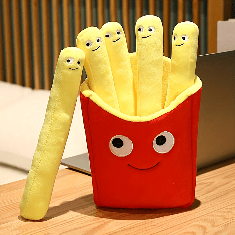 French Fries Plush Stuffed Toy Sofa Pillow Car Accessories