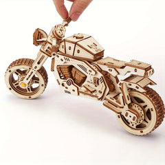 3D Wooden Puzzle Motorcycle Model Kits Halloween Gift