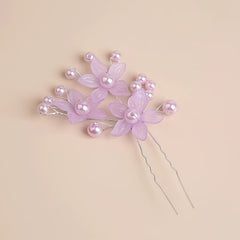 Sweet Flower U Shape Hairpin Girls Party Wedding Princess Hair Accessories