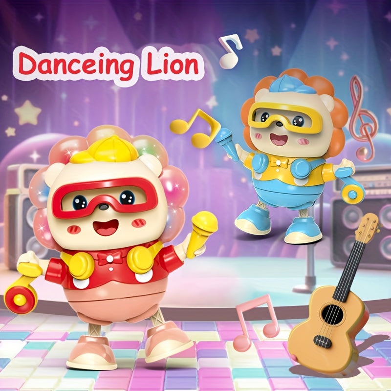 Dance Star Interactive Lion Robot Toy with Lights & Music for Young Kids