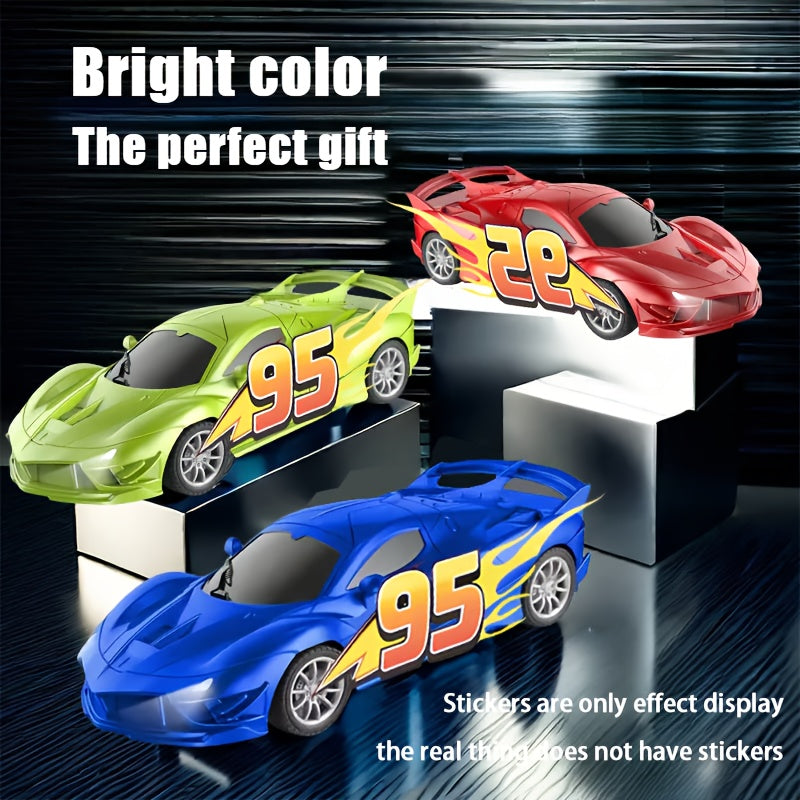 Remote Control Toy Car with Stickers for Indoor & Patio Play