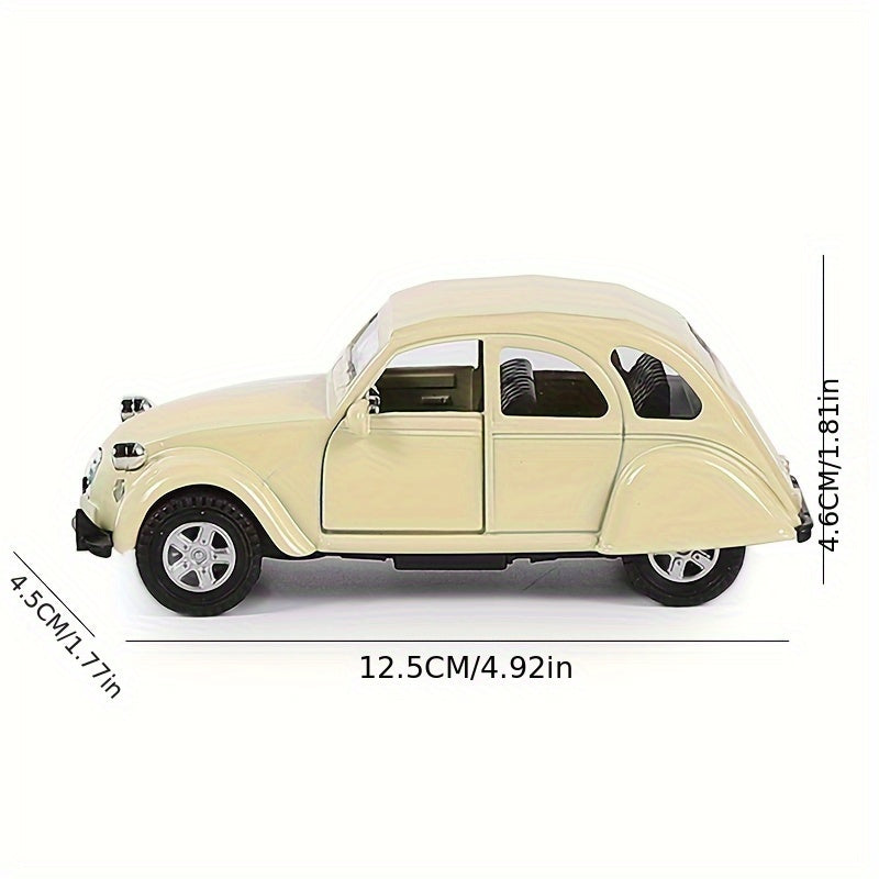 Vintage 1:32 Scale Alloy Toy Car - Pull Back - Green