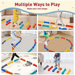 6pcs Pedal Stone Set Non slip Balance Block Fitness Equipment