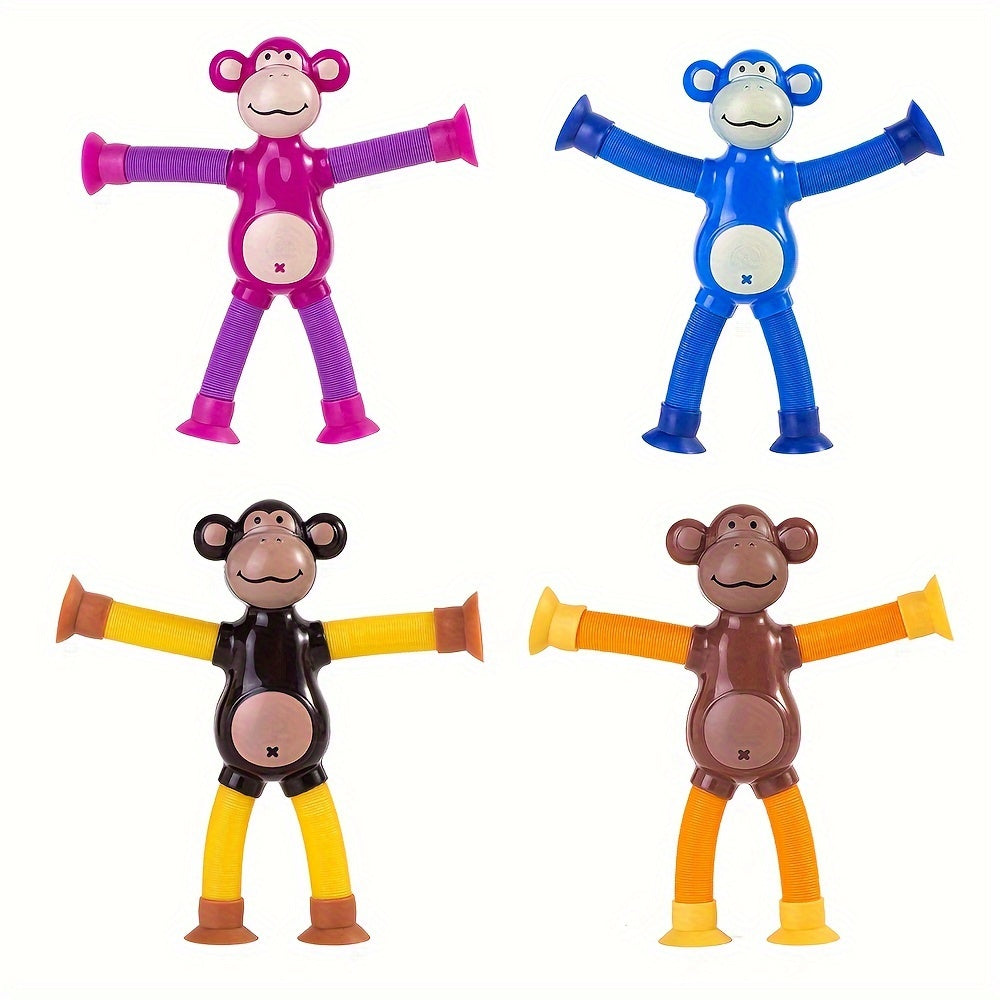 Telescopic Toys 4 Packs Big Monkey Unicorn Giraffe Decompression Birthday Pa