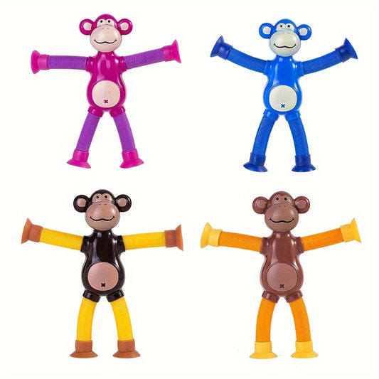 Telescopic Toys 4 Packs Big Monkey Unicorn Giraffe Decompression Birthday Pa
