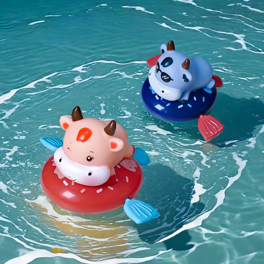 Surfing Cow Water Spray Toy Interactive Bath Play Companion for Youngsters