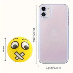 6 Pack Cartoon Stress Relief Balls Mixed Emotional Expression Squeeze Toys