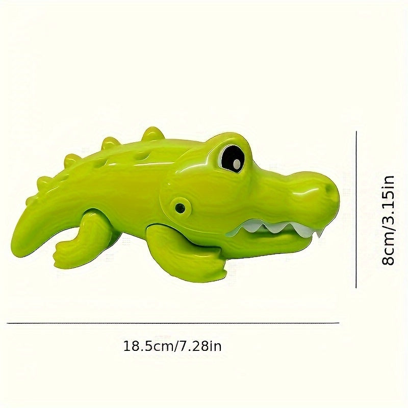 Interactive Crocodile Bath Toy with 4 Mini Fish Fun Bathroom Play Set