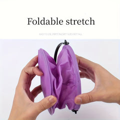 2pcs Mini Folding Beach Buckets for Kids Durable PVC Sand & Water Play