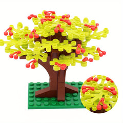 DIY Tree Building Blocks Set with 2423 Plant Accessories