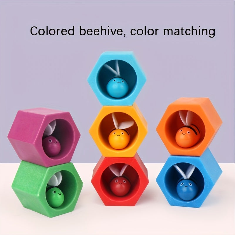 Wooden Little Bee Catching Game for Kids