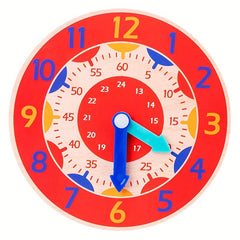 Wooden Educational Clock Model Toy Children's Time Learning Gift