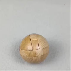 Wooden Puzzle Magic Ball Brain Teaser Toy Intelligence Game
