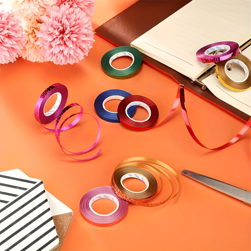 10pcs Metallic Curling Ribbon 1.5 Wide Assorted Colors for Christmas Gift Wrappi