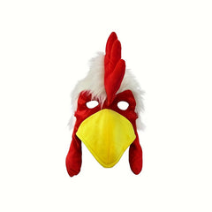Funny Rooster Chicken Hat Mask for Adults Farm Cosplay Costume Accessory