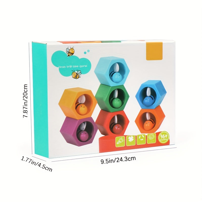 Wooden Little Bee Catching Game for Kids