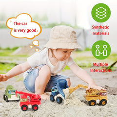 Construction Truck Toys Set for 3-6 Year Olds