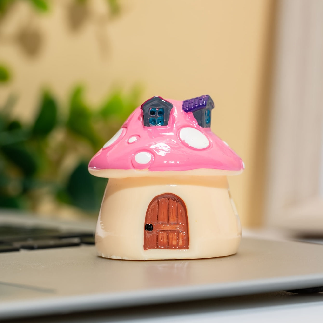 Colorful Mushroom House Decor Resin Ornament