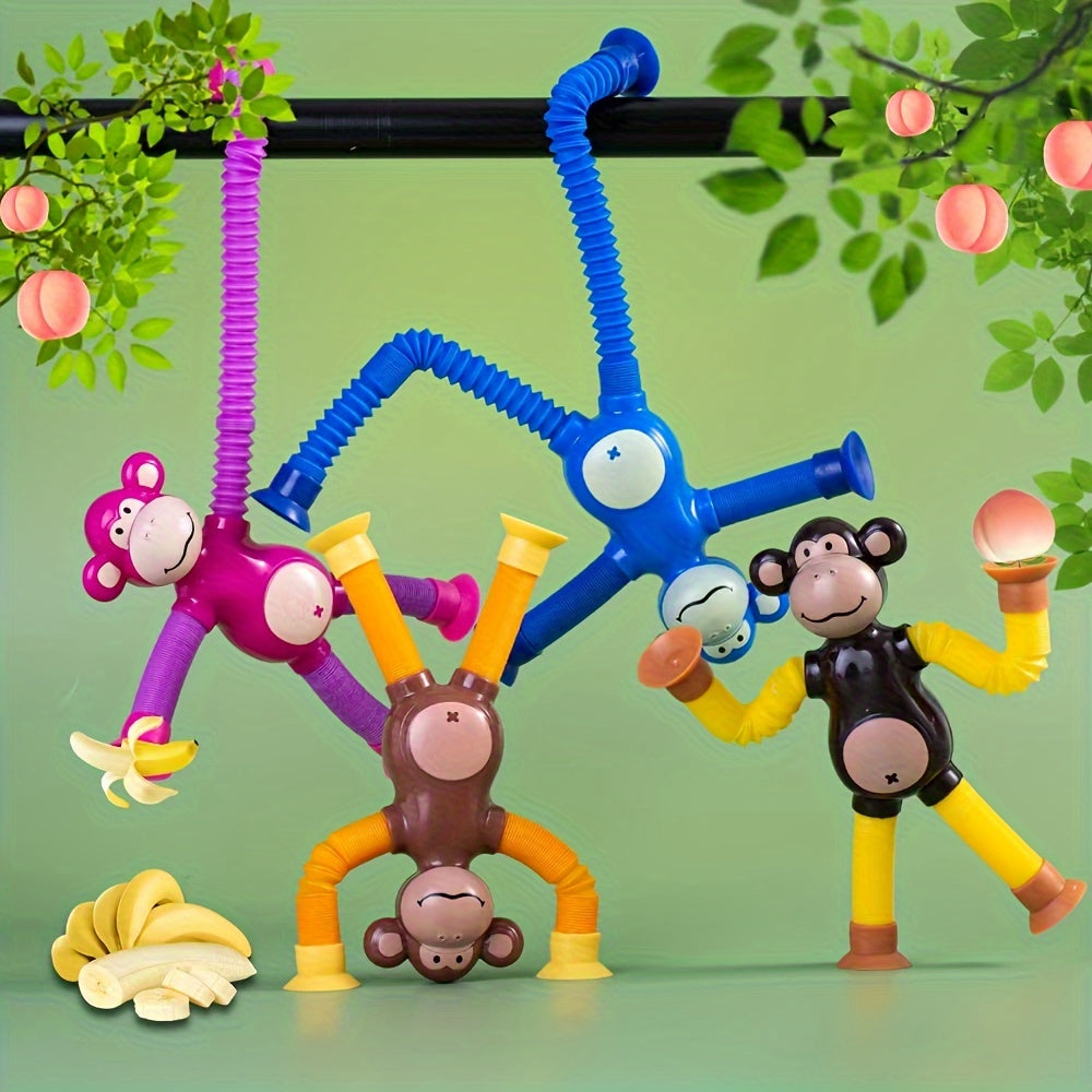 Telescopic Toys 4 Packs Big Monkey Unicorn Giraffe Decompression Birthday Pa