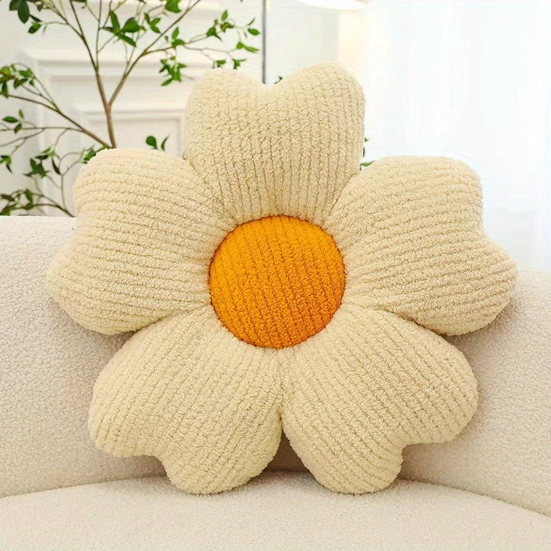 Plush Flower Pillow for Kids Bedroom Decor and Window Seating