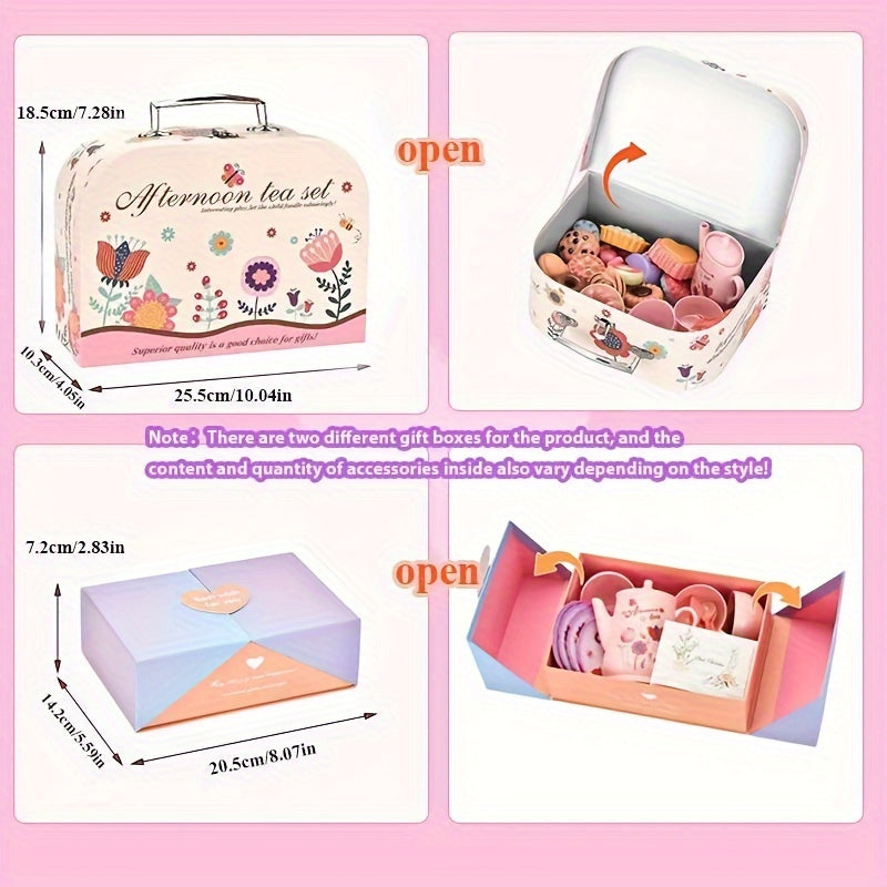 DIY Pretend Play Toy Simulation Tea Set Tableware Play House Kitchen Afternoon T