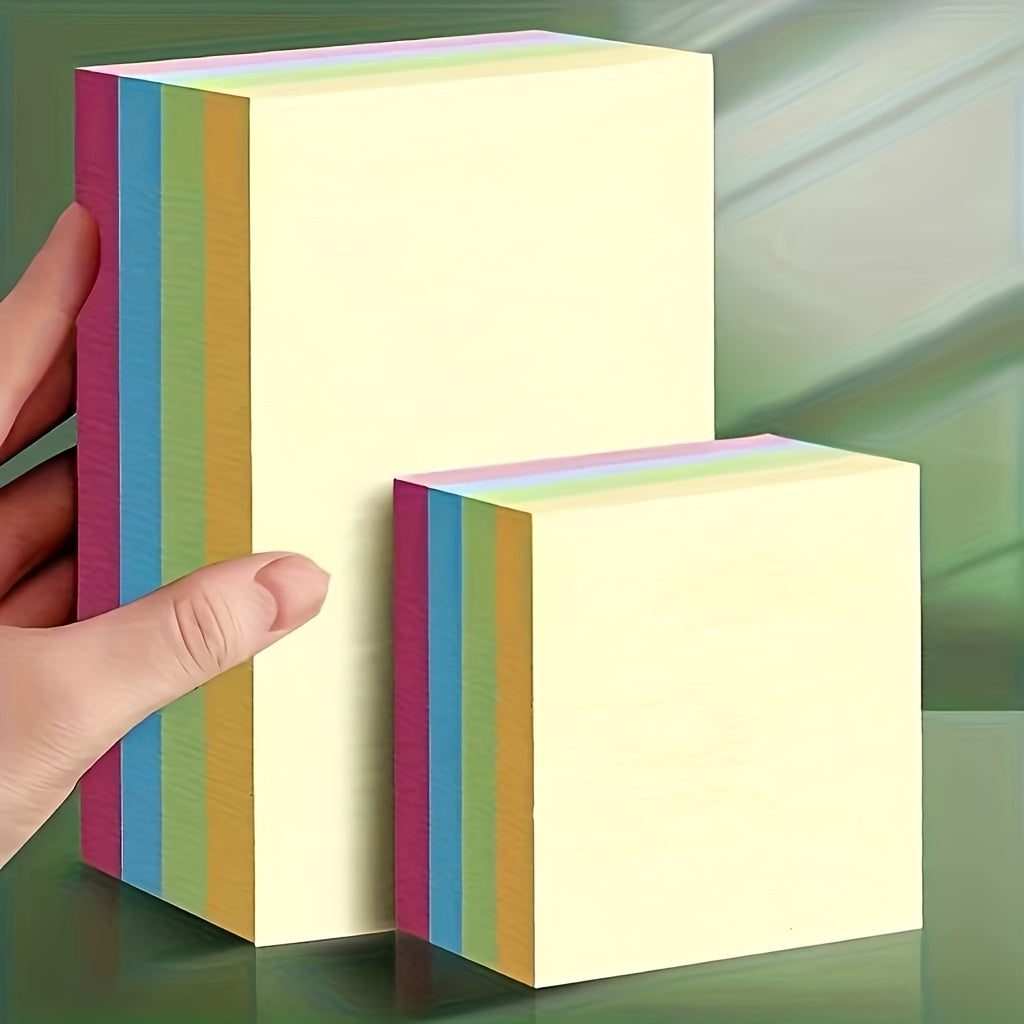 100pcs Horizontal Sticky Notes Bright Colors for Messages
