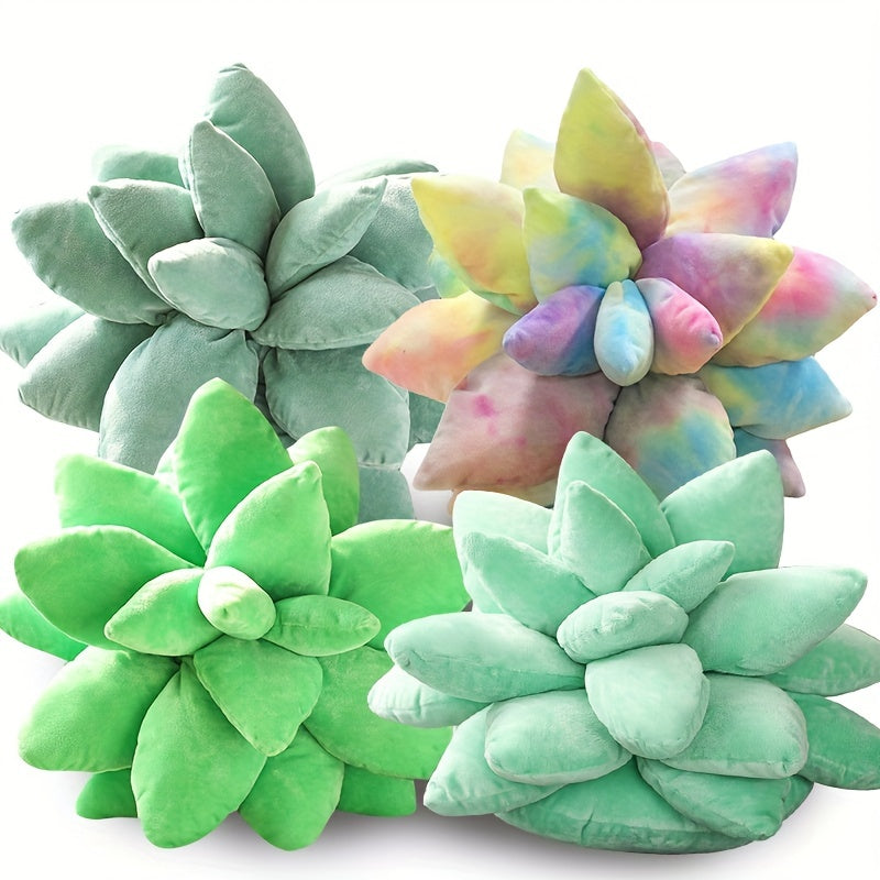 Succulent Plant Throw Pillow Plush Toy for Home Decoration