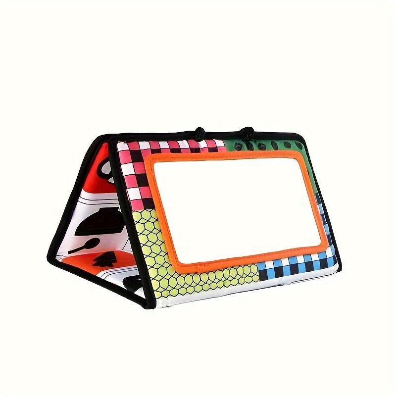 Foldable Polyester Mirror Toy Orange Mixed Red Car Back Seat Decor