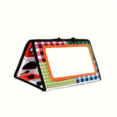 Foldable Polyester Mirror Toy Orange Mixed Red Car Back Seat Decor