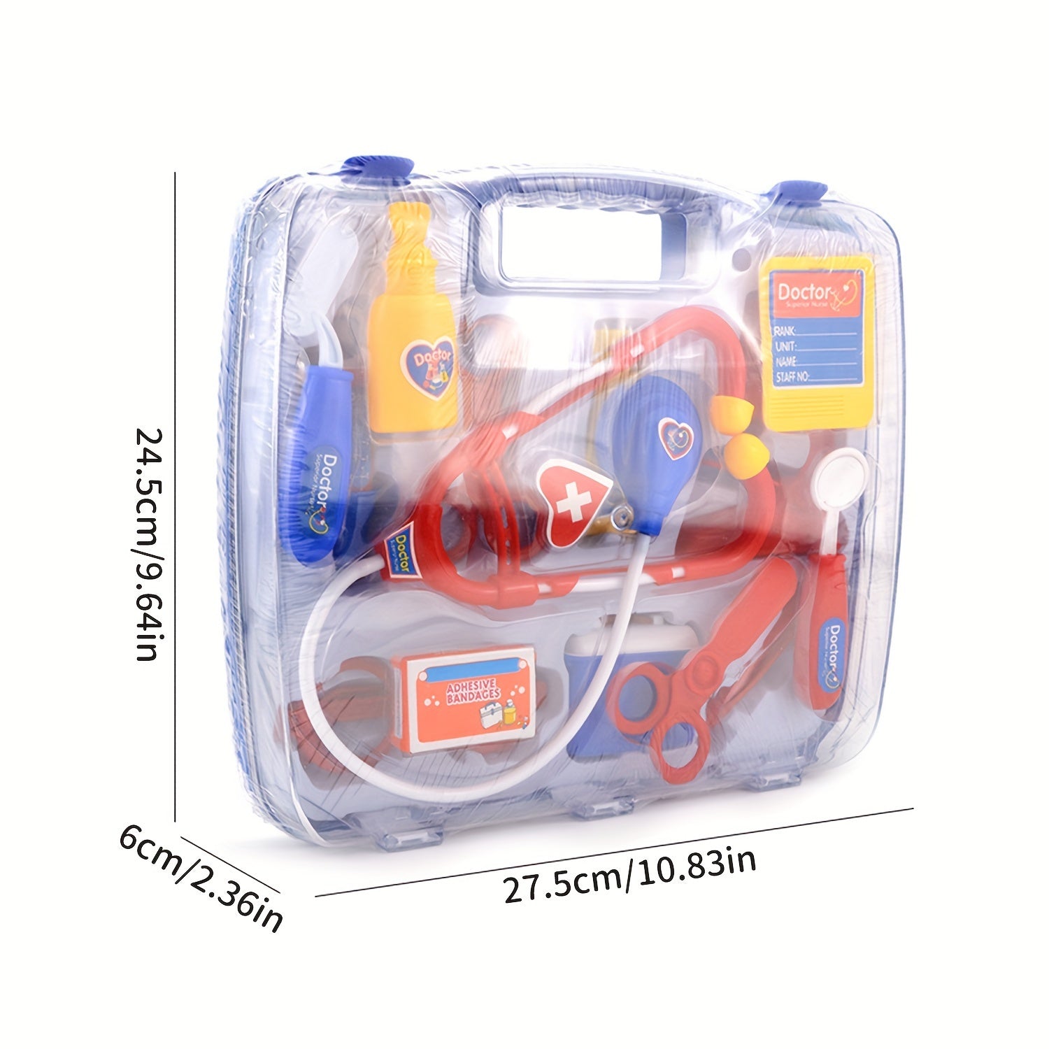 15 Piece Children's Doctor Playset & Medical Kit Pink