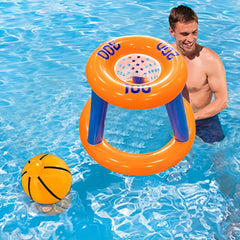 Inflatable Basketball Hoop for Pool Parties Durable PVC Mixed Colors