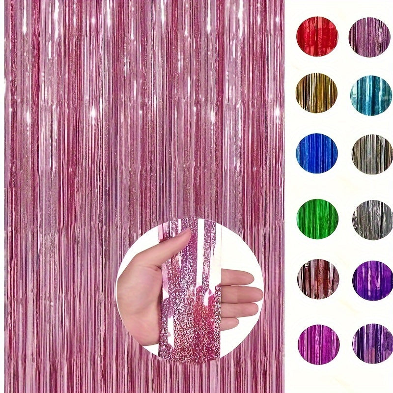 Rose Gold Tinsel Fringe Streamer - Glamorous Party Decor