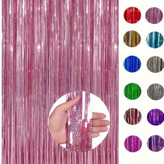 Rose Gold Tinsel Fringe Streamer - Glamorous Party Decor