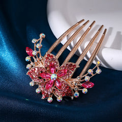 Vintage Rhinestone Hair Comb for Women Elegant Princess Style