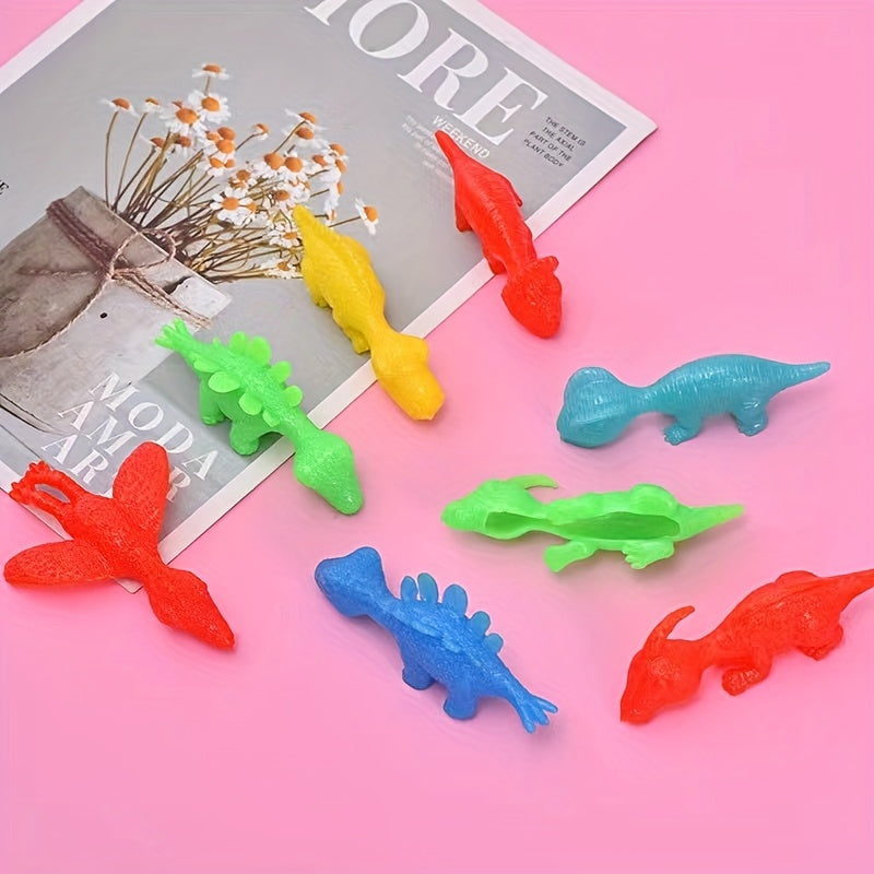 Dino Slingshot Finger Toys TPR Material Puppet Dinosaurs Catapulted Fun Prank