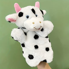 Plush Animal Hand Puppet for Creativity Motor Skills Cow Lamb Puppy Pig