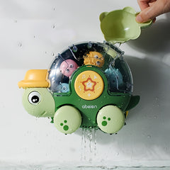 Adorable Cartoon Turtle Water Wheel Toy PVC Material