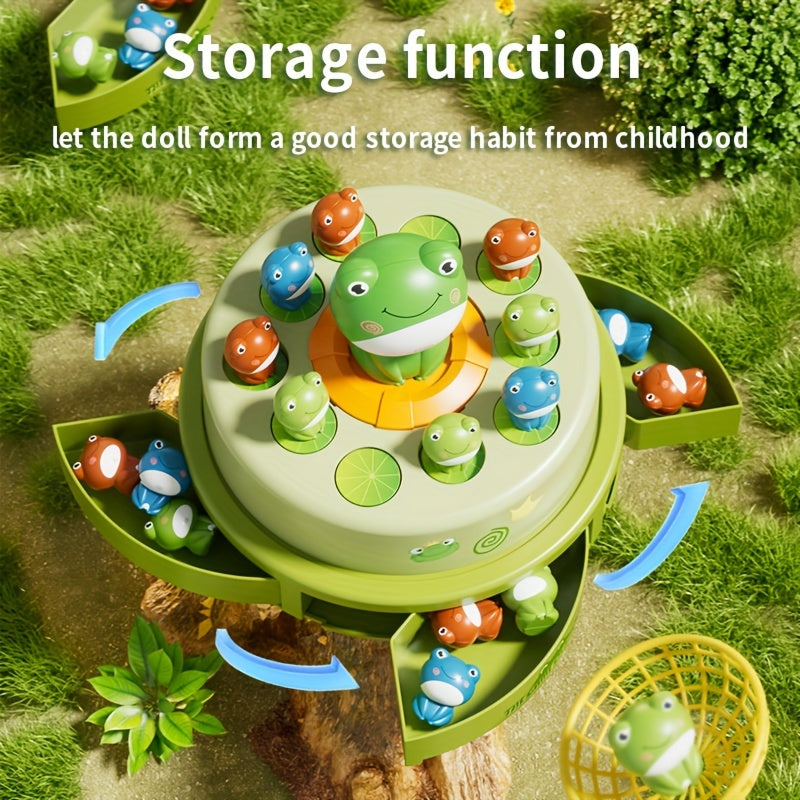 Kids' Bouncing Frog Game Catapult Toy with Sound & Light